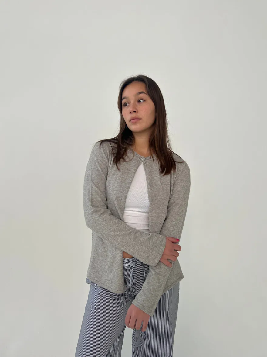 Design By Si Xenia cardigan - Grå Clearance