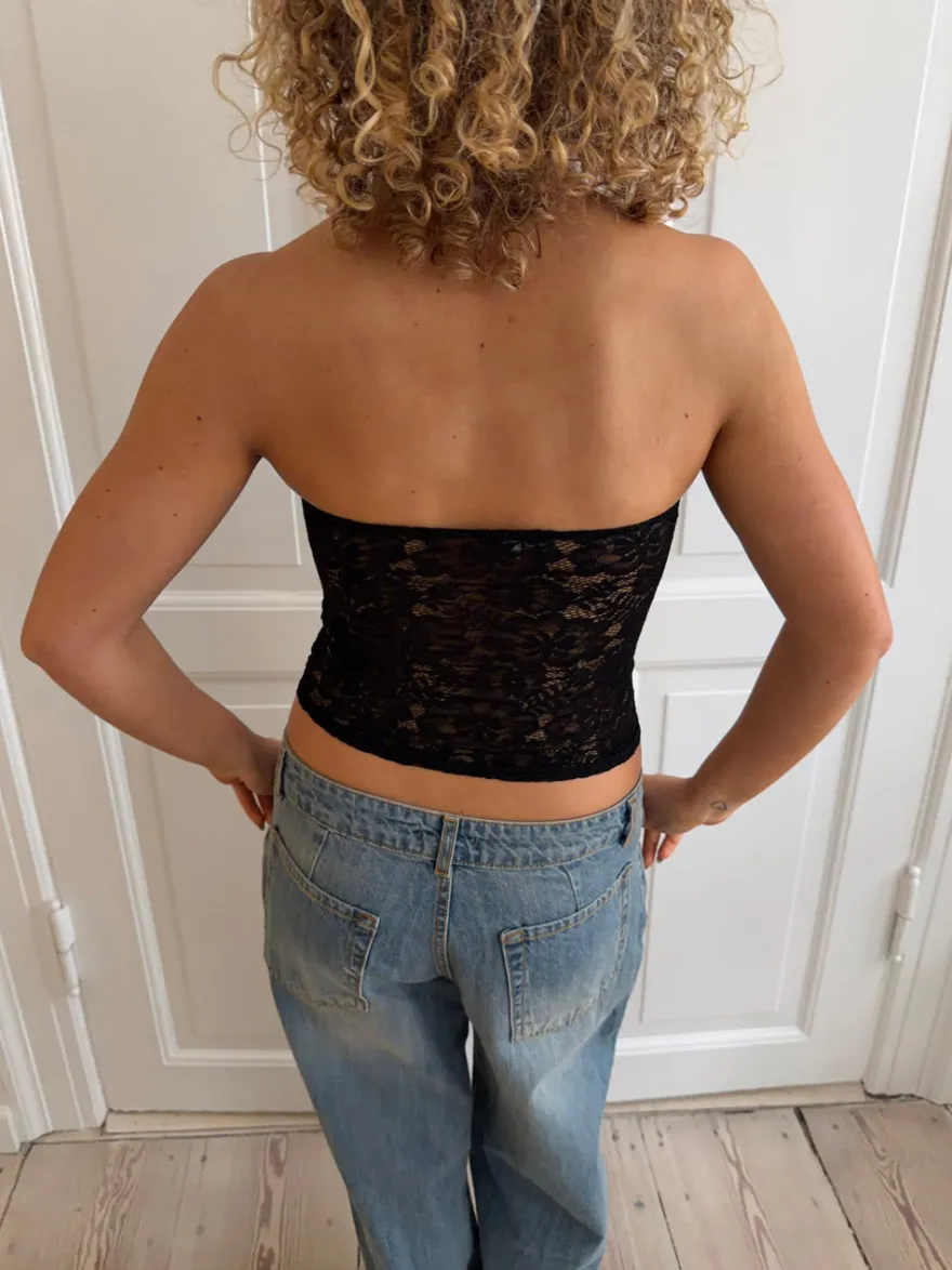 Design By Si Zera tubetop i blonde - Sort Discount