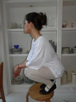 Design By Si Zinnia oversized t-shirt - Hvid New