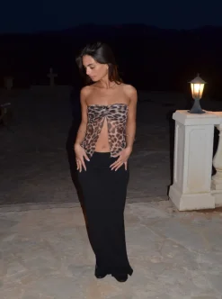 Design By Si Zita bandeau meshtop - Leopard Clearance