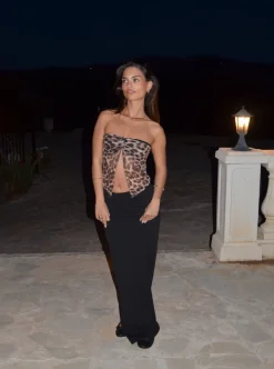 Design By Si Zita bandeau meshtop - Leopard Clearance