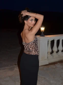 Design By Si Zita bandeau meshtop - Leopard Clearance