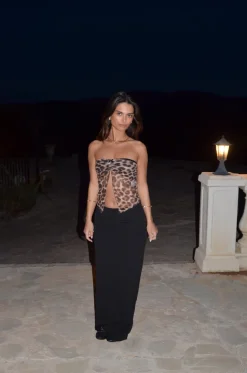 Design By Si Zita bandeau meshtop - Leopard Clearance